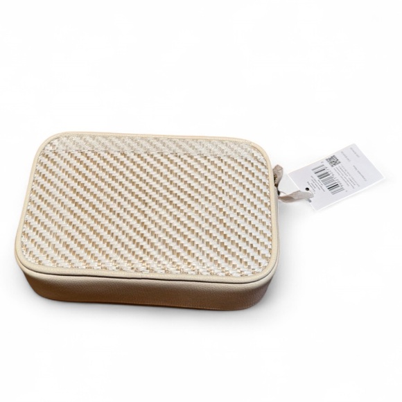 Kate Spade - Brand New - “Oh Snap!” Straw Camera Bag Meringue Multi - Picture 5 of 9